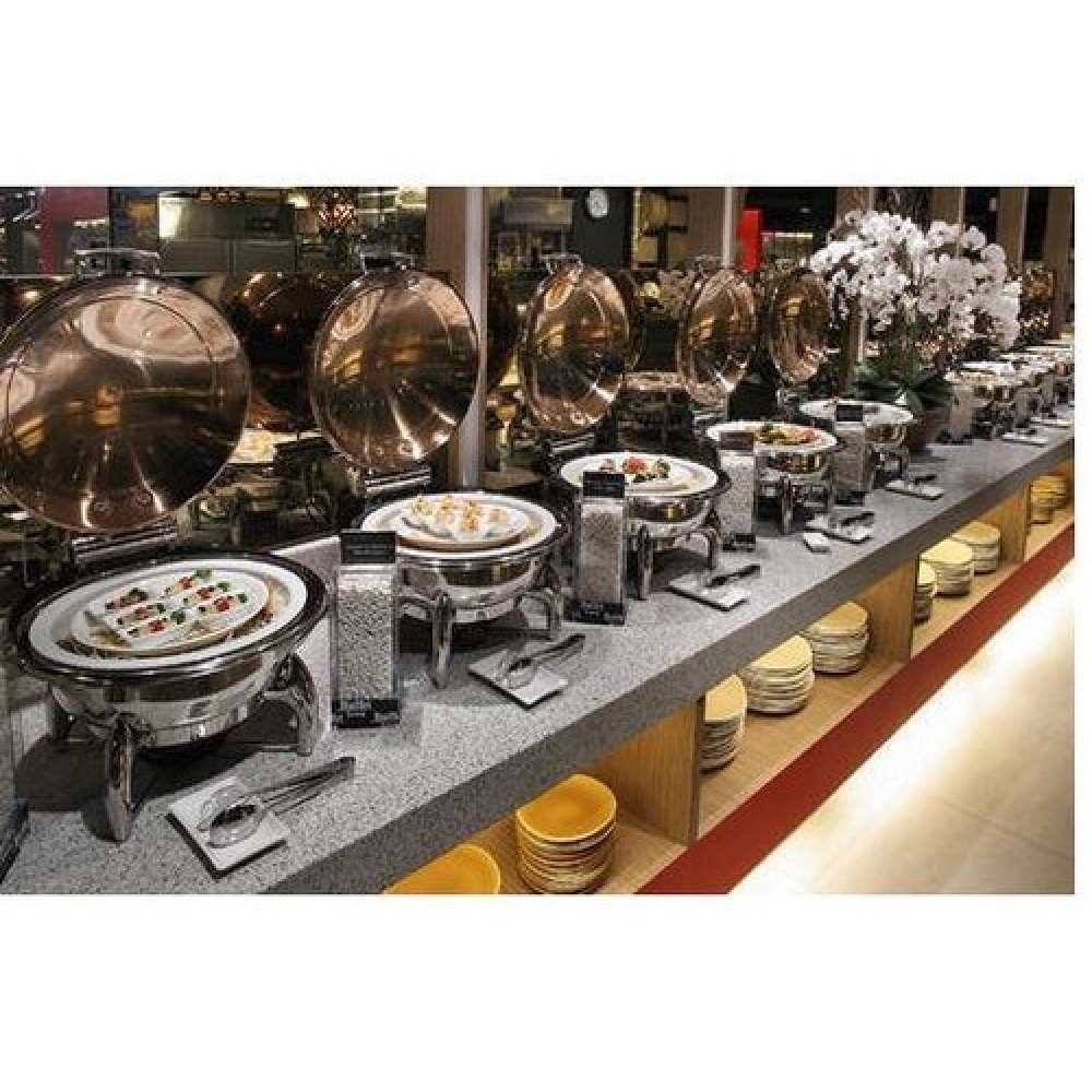 New Silver Ss Buffet Counter, For Wedding