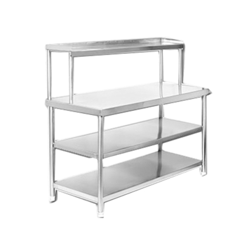 4 Shelves Stainless Steel Pick up Table, For Commercial