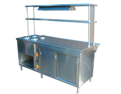 Stainless Steel Pick Up Counter, For Commercial