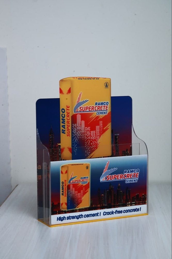 Printed Acrylic Product Display Stand, Pre Assembled