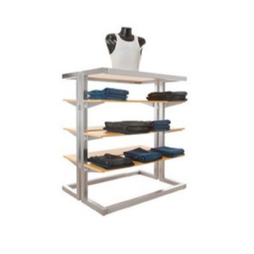 Stainless Steel Clothes Display Rack, for Showroom and Malls