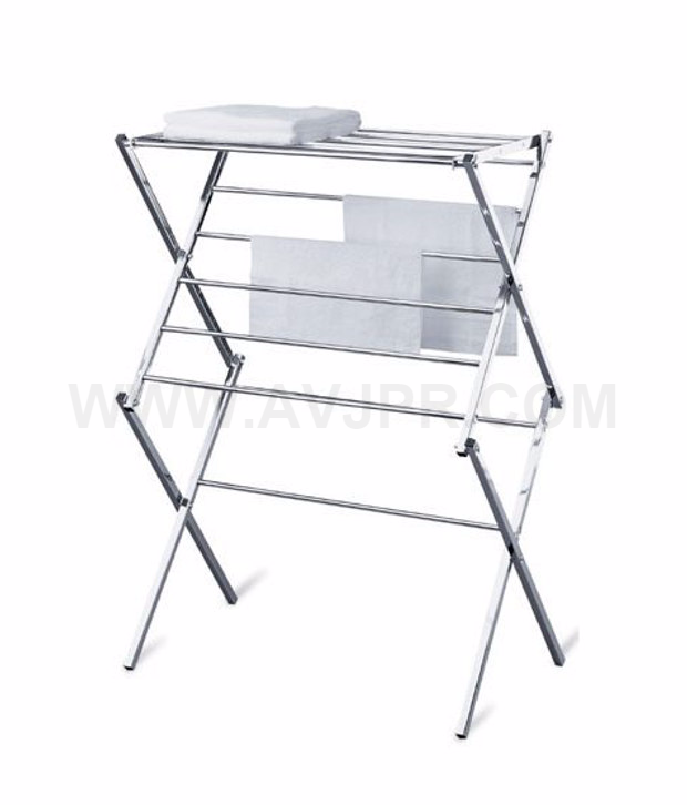 AV Furnitures S.S Finish Cloth Stand, For Home, Size: Standard