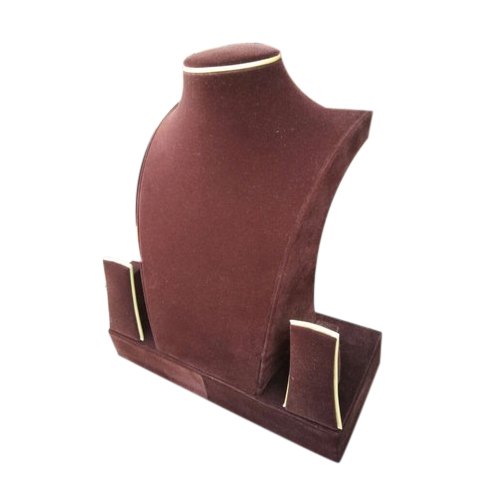 Brown Velvet Jewelry Stand