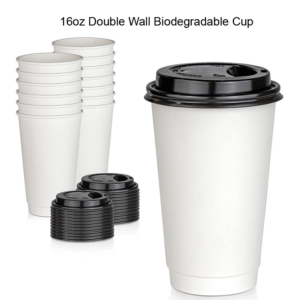 16oz Double Wall Biodegradable Cup