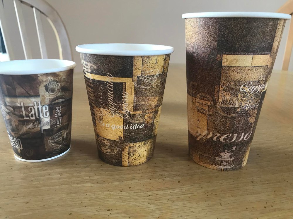 Thompson Brown Printed Paper Cups, For Drinking, Capacity: 100-250ml