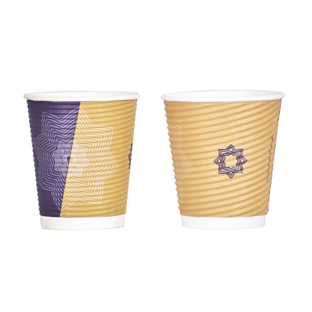 200 ML Ripple Paper Cup, For Parties, Packet Size: 25 Pc