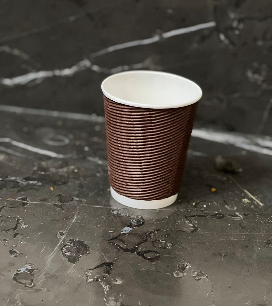 250ml Disposable Rippled Paper Cups