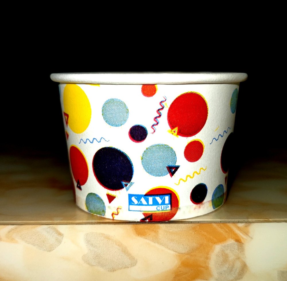 Packet Size: 50 Cups Multicolor 100 ML Paper Ice Cream Cup