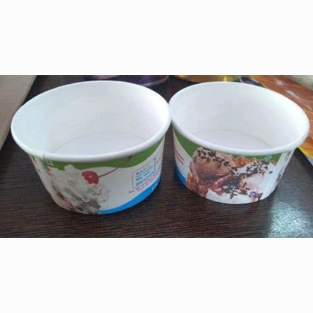 Paper Ice Cream Cup, Packet Size: 100 Pieces Per Pack, Capacity: 100 ML