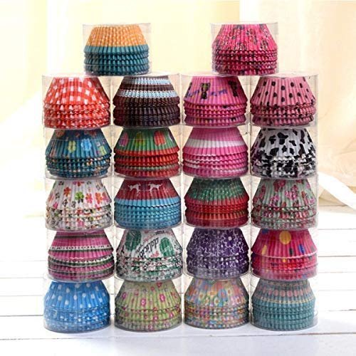 Multicolor Muffin Paper Cup liners 10cms 100pcs Packet, Size: 119 Gram