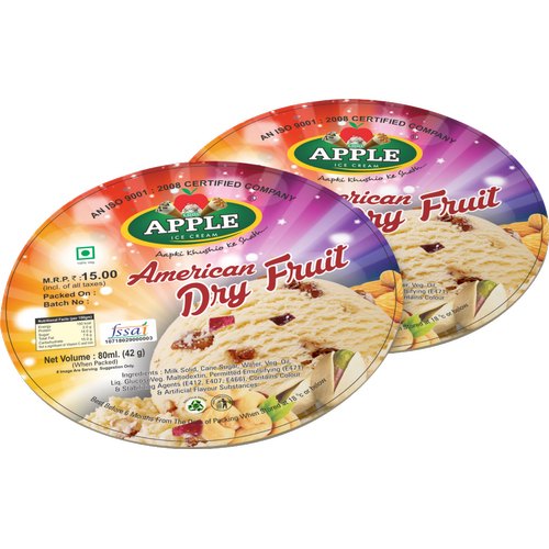 Packet Size: 700 X 50 = 35, 000 Per Bag FBB (ITC PAPER) 71mm Ice Cream Cup Paper Lid, Capacity: 100 ML