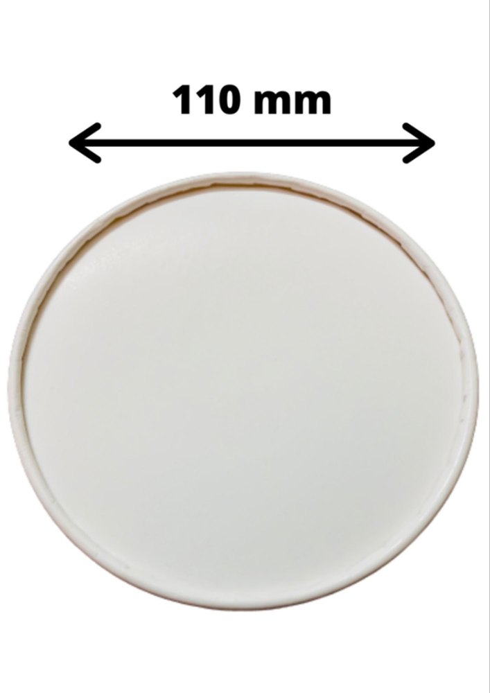 White 110mm Paper Cup Lid