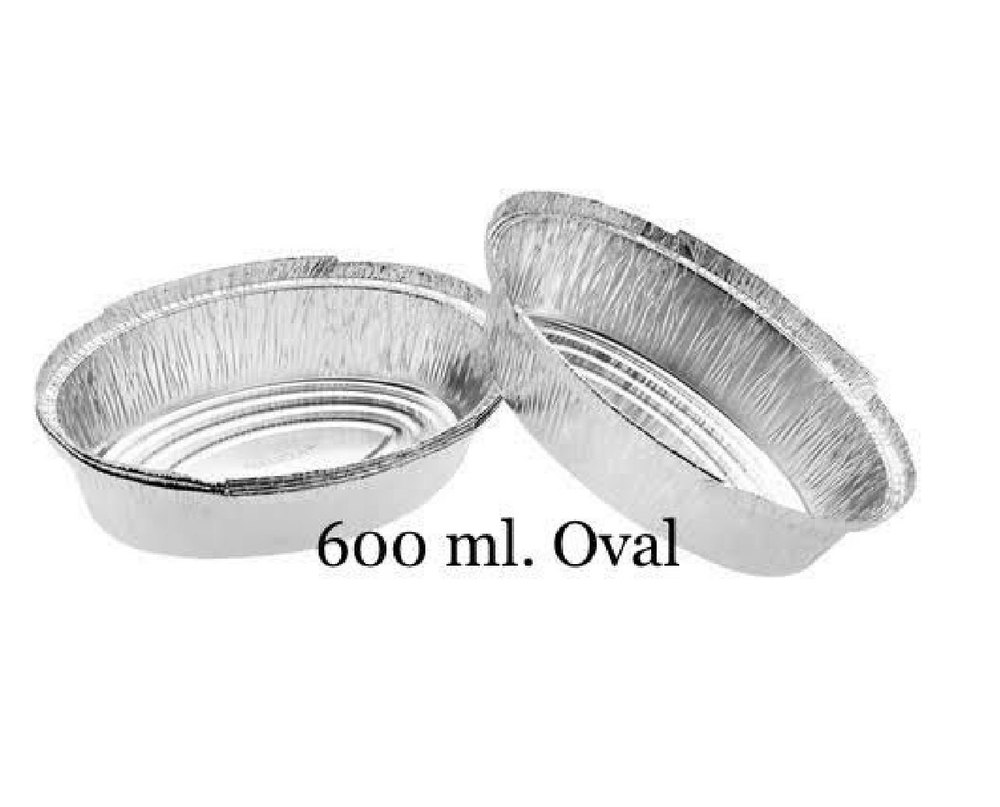 600ml Aluminum Foil Disposable Aluminium Food Containers
