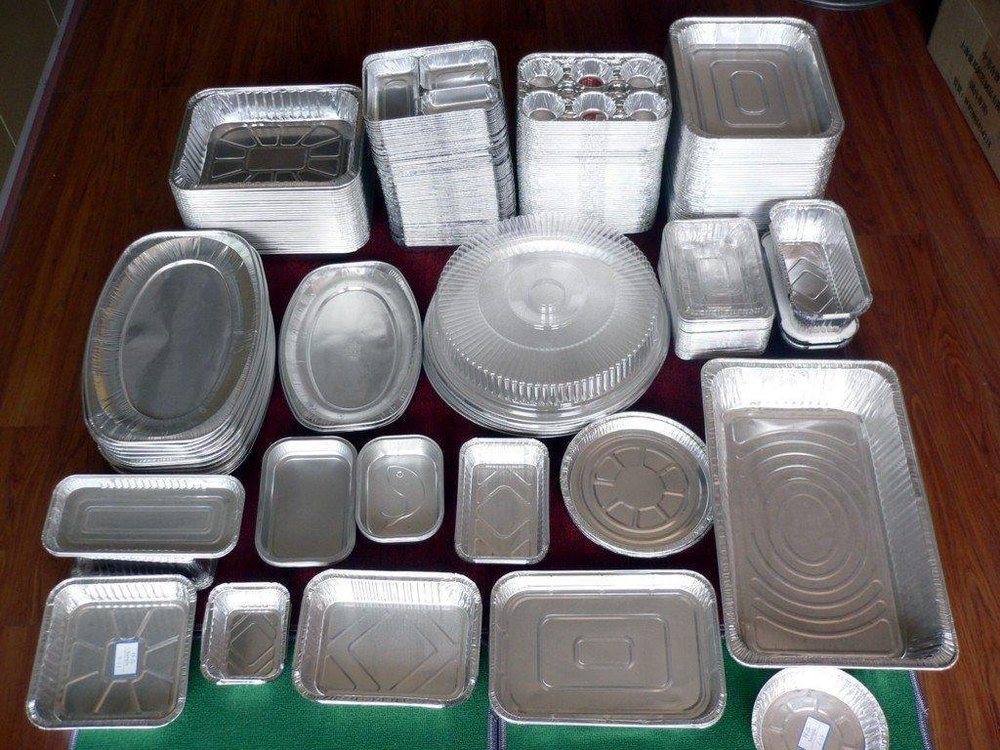 Rectangular 750 ML ALUMINUM CONTAINER, For Food Packaging