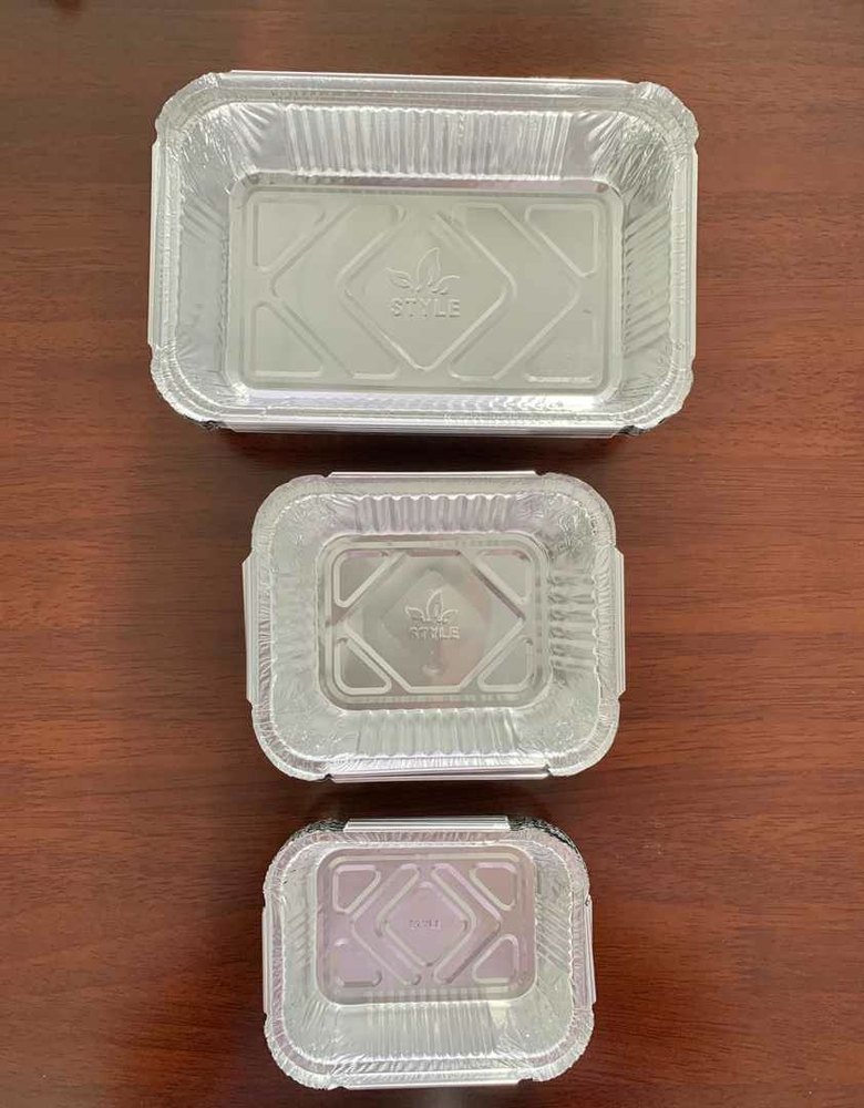 Style Rectangular Aluminum Foil Containers