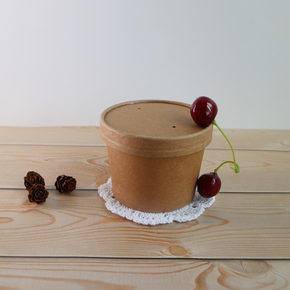 Brown Plain Eco Friendly Food Container, Size: 180 Ml, 240 Ml