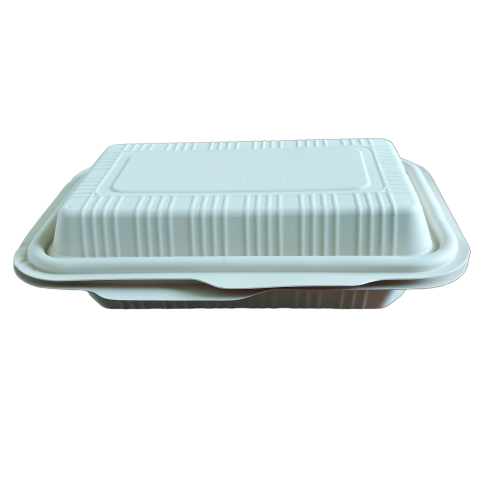 Cornstarch Rectangular Food Containers, Packaging Type: Box