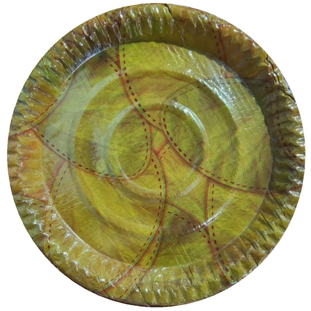 Round Plain 7 inch Disposable Colored Paper Plate, Paper GSM: 140 Gsm