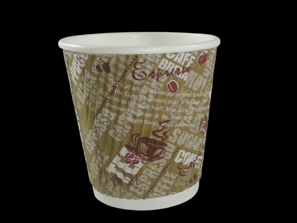 Paper Multicolor 4-oz Coffee Cups and Glasses