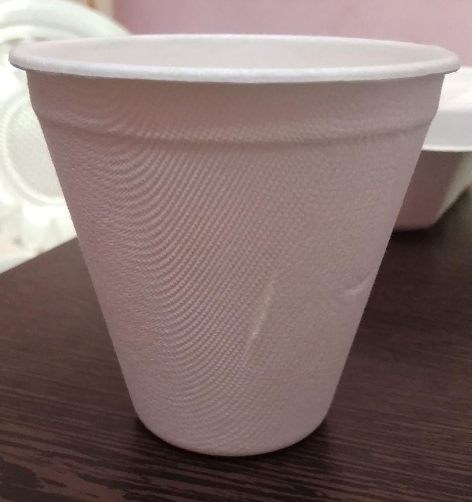 Biodegradable Sugarcane Baggasse Tumbler 200ml, Packaging Type: Carton Box, Capacity: 100