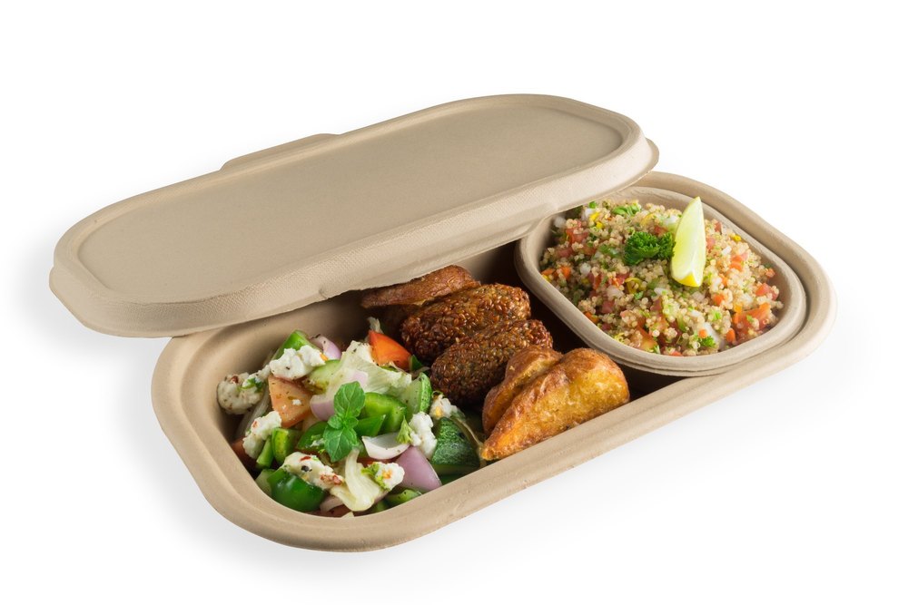 Natural Sugarcane Pulp 750 ml Lid_Chuk Eco-friendly Disposable Lid, For Packaging