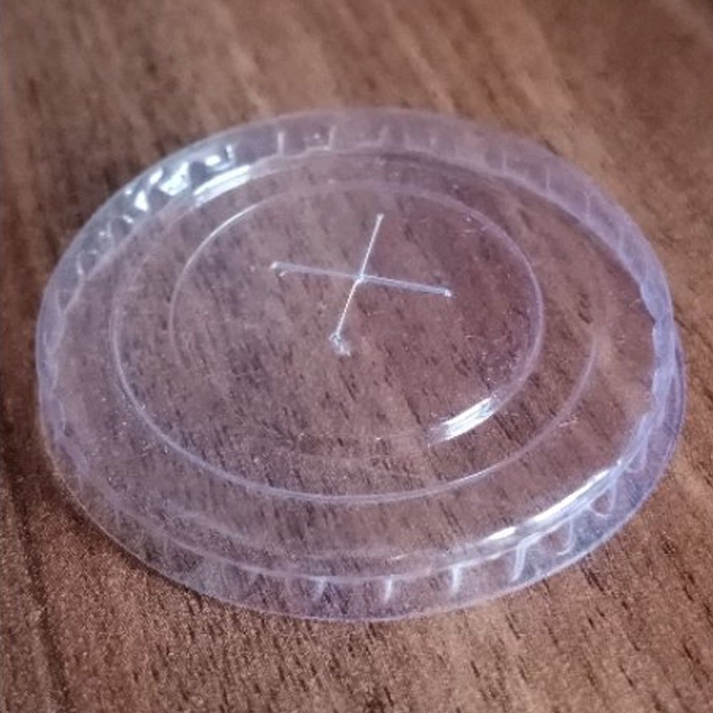 PVC Round Plastic Disposable Cup Lid, For Cookie Container Blister