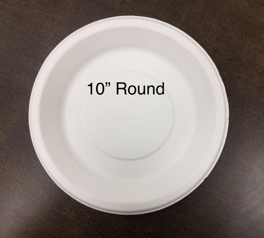 Paper White Biodegradable Plate, For Event and Party Supplies