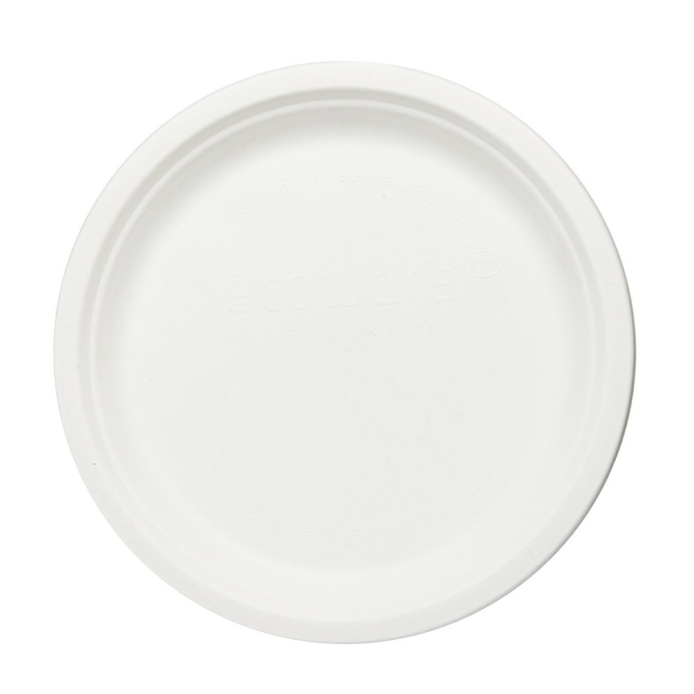 Round Plain 10inch White Paper Plate, For Event and Party Supplies, Size: 10inch(Dia)