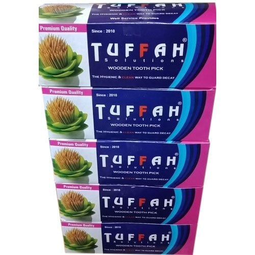 Premium Quality Tuffah Wooden Toothpick, For Hotel, Restaurant