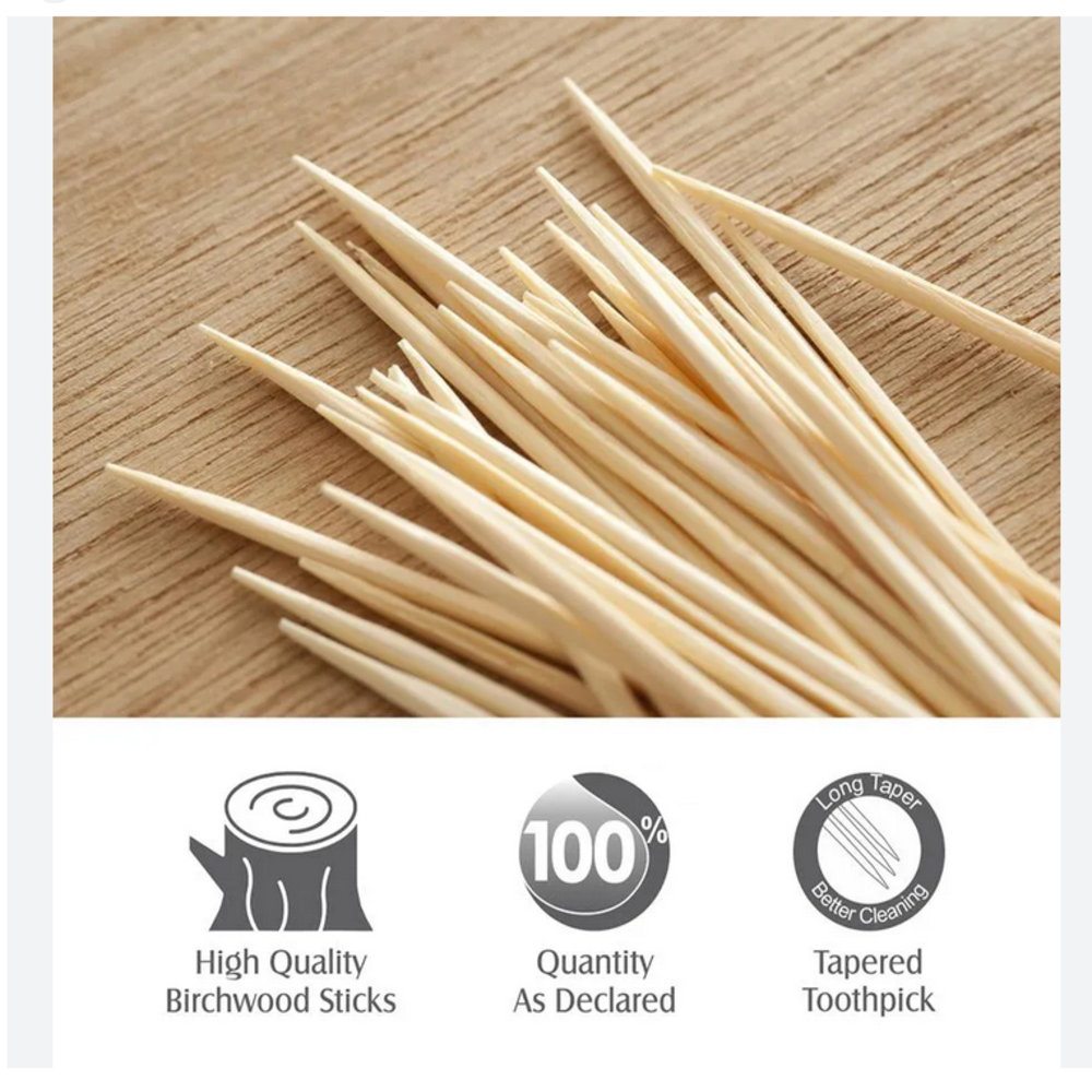 3 inch Wooden Toothpick From Birchwood