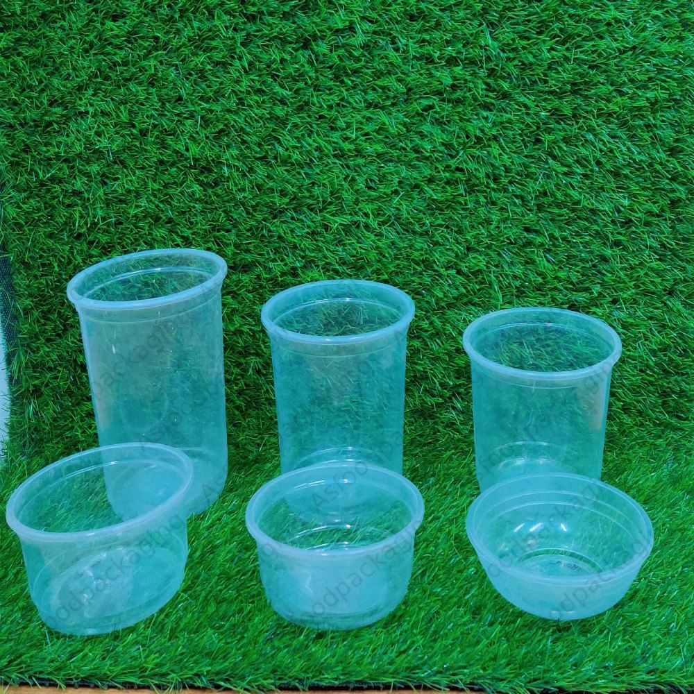 Plain Transparent Round Container, Capacity: 180 ml