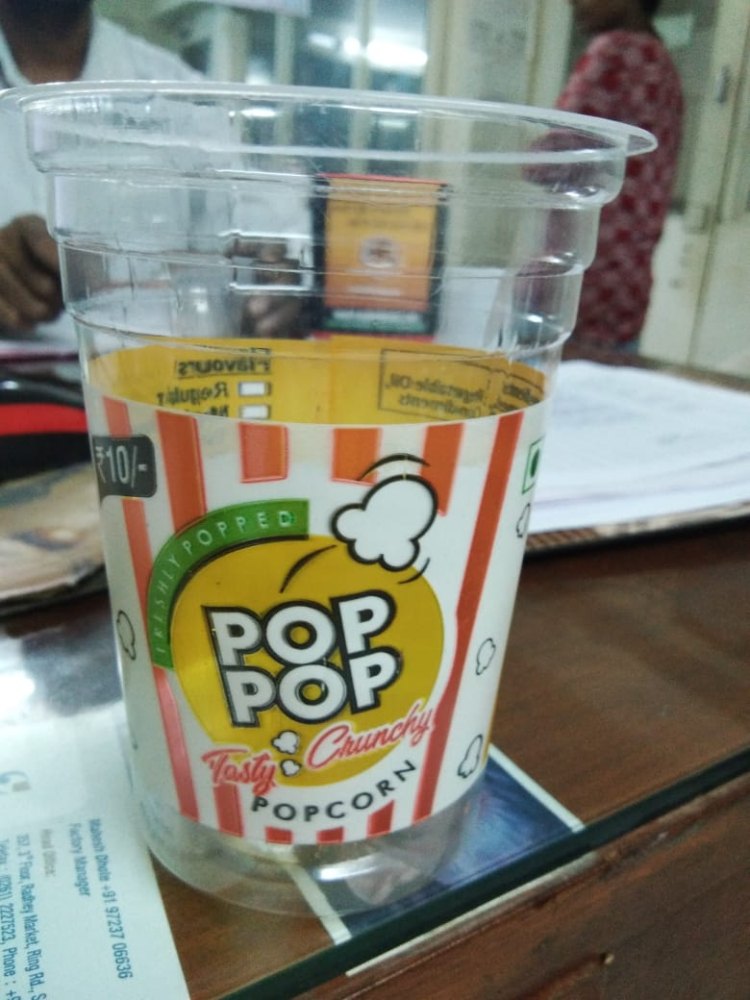 Polypropylene 500ml Popcorn Plastic Cup, Packaging Type: Box, Size (or diameter): 95mm