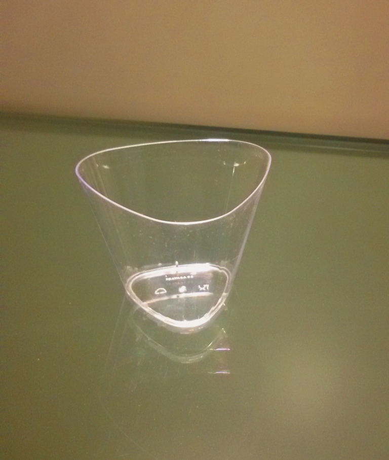PRAYAGA Transparent Triangle Mousse Disposable Cup, Capacity: 60 Ml Capacity, Size: 60ml