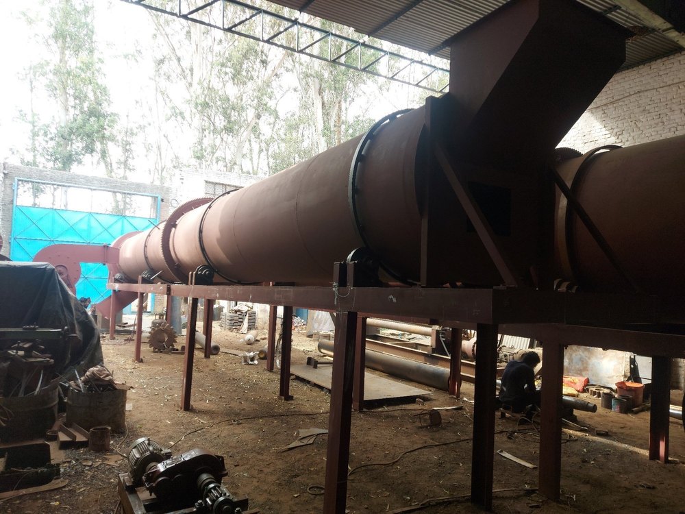 Mild Steel Automatic Sugar cane Bagasse Dryer, Capacity: 200kg To 5000kg Per Hour