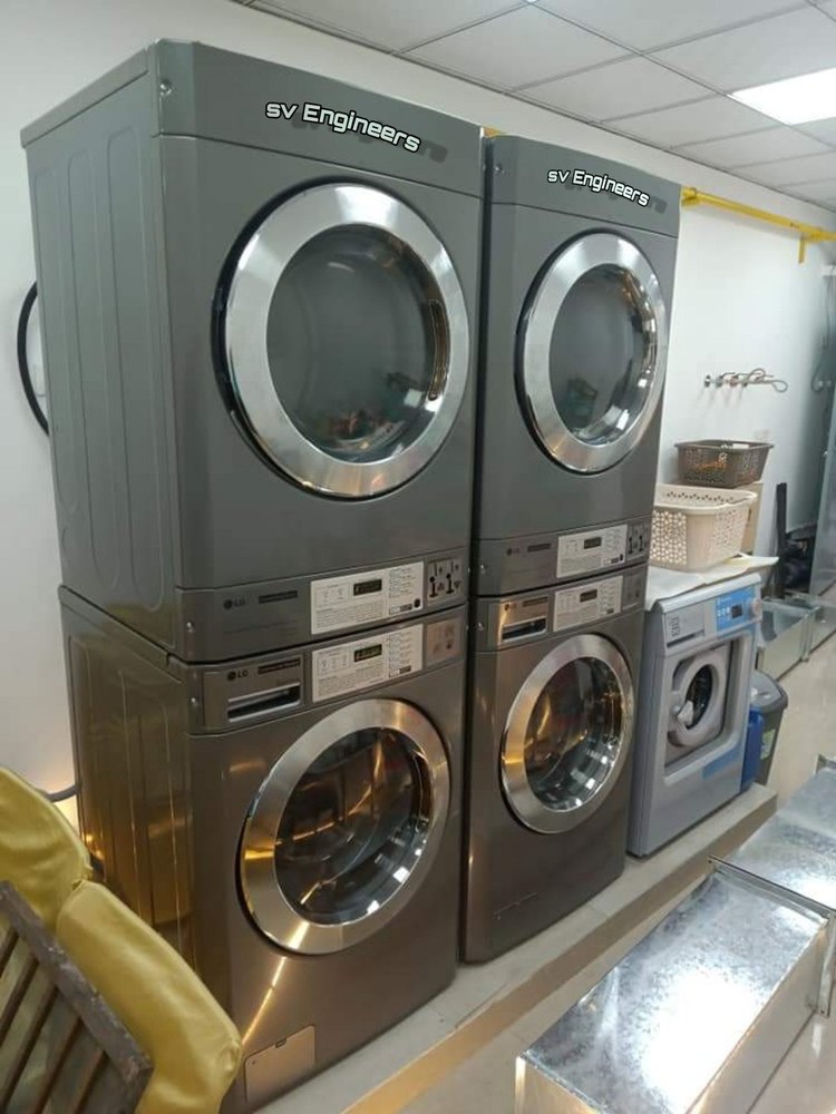 Stainless Steel Lg Stack Washer And Dryer, Capacity: 12 Kg