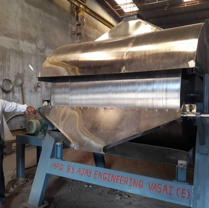 S.S.316/S.S.304/C.S Polished Rotary Drum Dryer, For Industrial, Capacity: 100-1500 kg/Hour