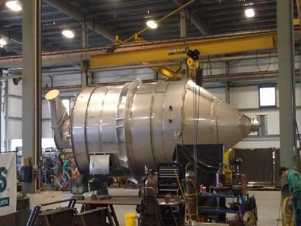 Stainless Steel Mirror Polish Industrial Spray Dryer Plant, Capacity: 2000 Litre