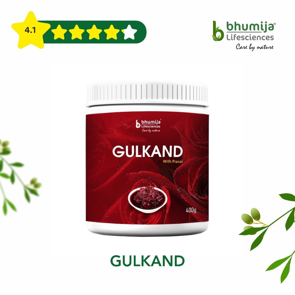 Gulkand With Praval pishti, Packaging Size: 400 Gram