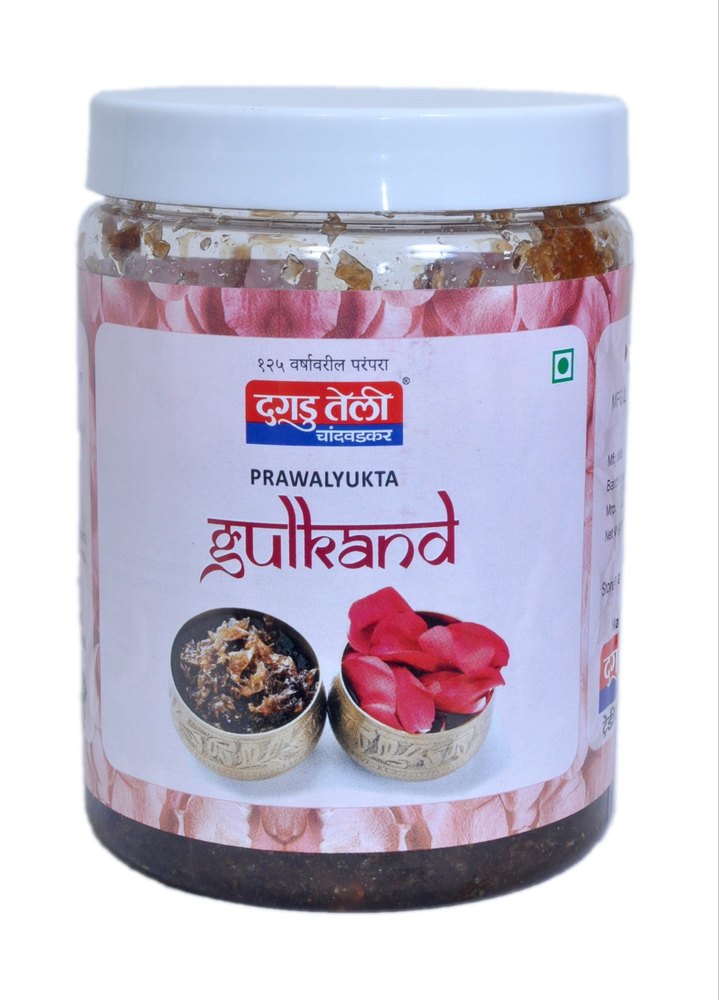 Gulkand With Praval, Packaging Type: Plastic Jar