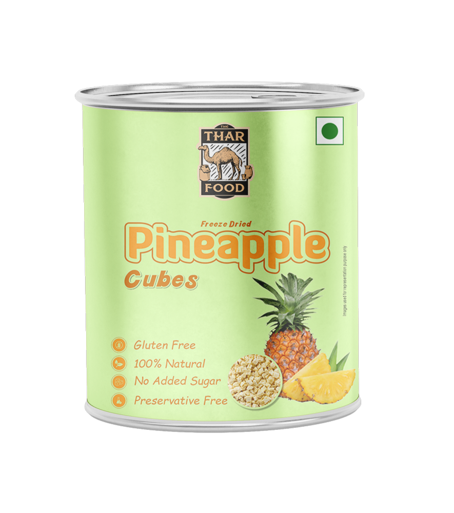 Freeze Dried Pineapple Cubes, Tin Jar, Packaging Size: 1 Kg
