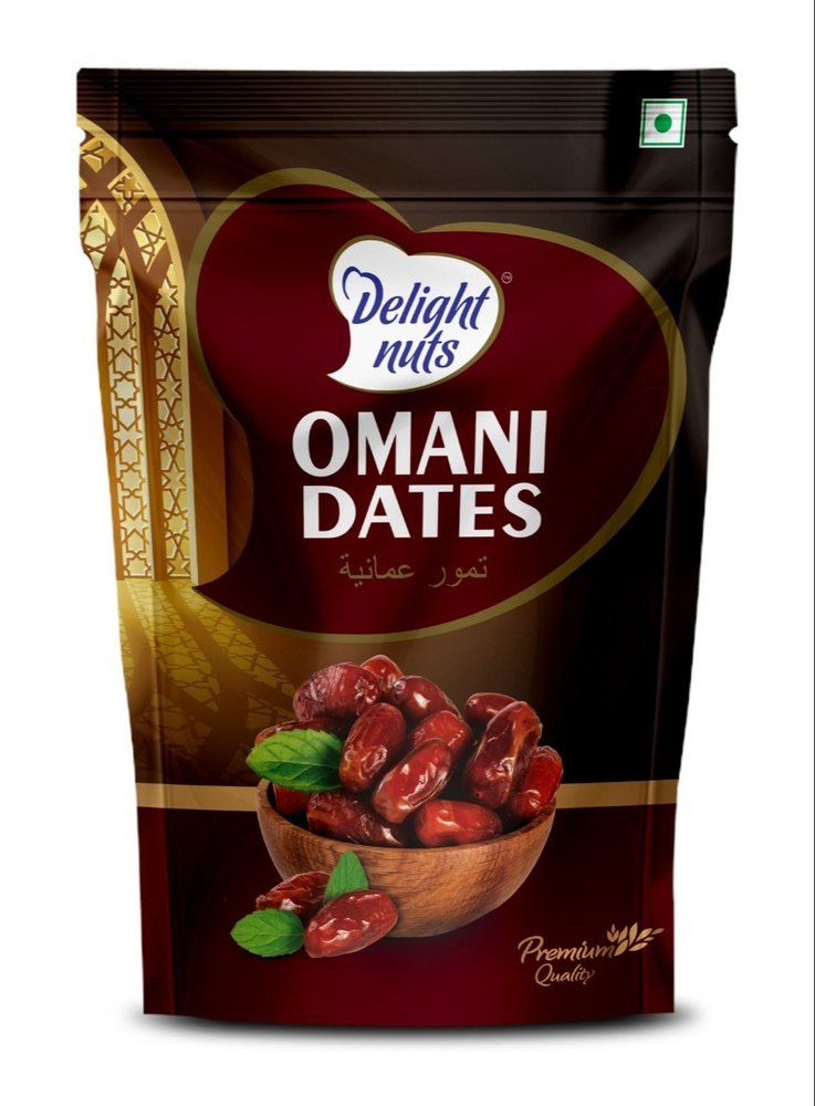 Delight Nuts Omani Dates, Packaging Type: Pouch