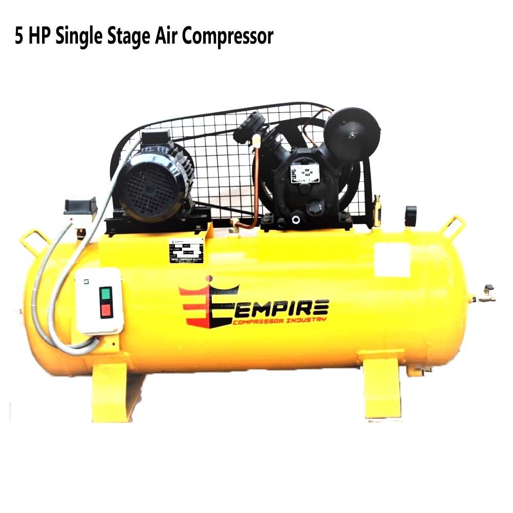Empire 5 HP Single Stage Air Compressor, Maximum Flow Rate (CFM): 26.50, Model Name/Number: ECI-394