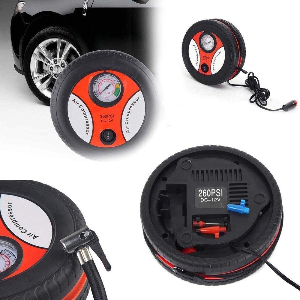 1 HP Red Tyre Shaped Air Compressor, 300PSI, None