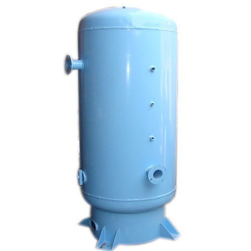 Mild Steel Vertical Air Receiver Tank, 100 Psi, Storage Capacity: 200 Liters