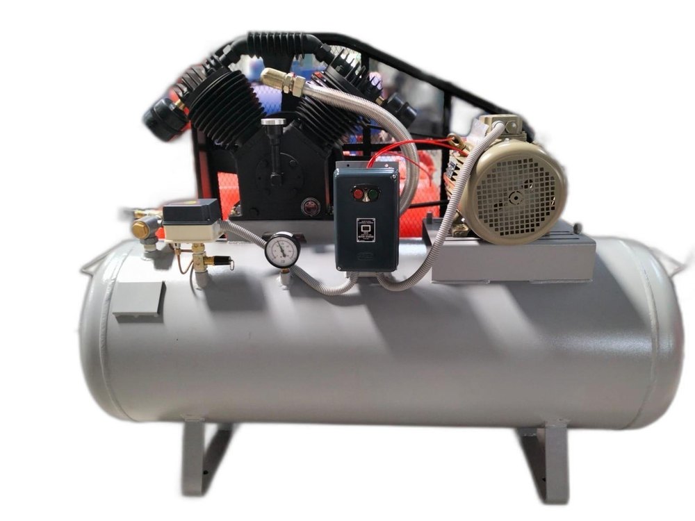 Horizontal MS RAC 5 HP 250 LTR SC 50 MODEL TANK COMPRESSOR, 150-200 psi, Storage Capacity: 0-250 L