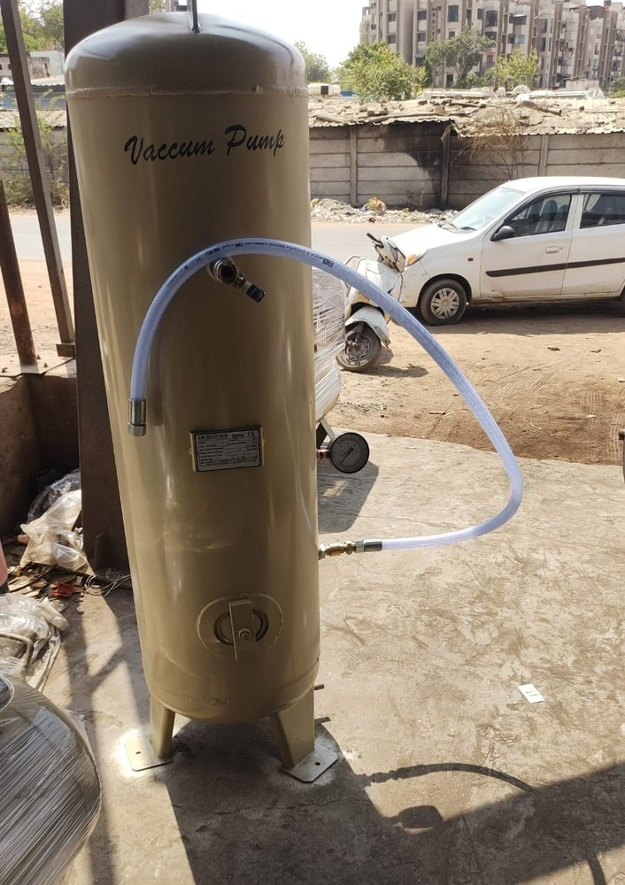 Vertical MS Industrial Air Compressor Tank, Storage Capacity: 500-1000 L, Volume/Capacity: 1000 Liters