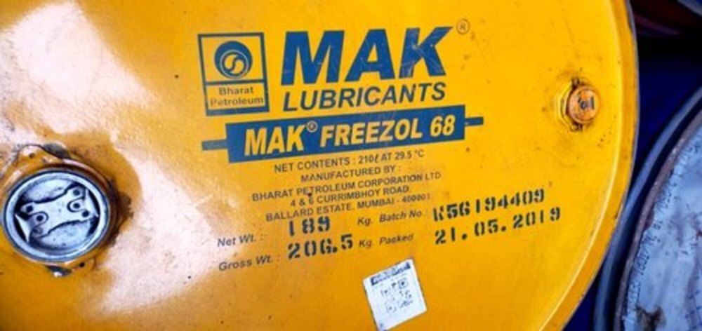 BPCL MAK FREEZOL 12, 15, 32, 46, 57, 68, 100, For Industrial, Packaging Type: Drum