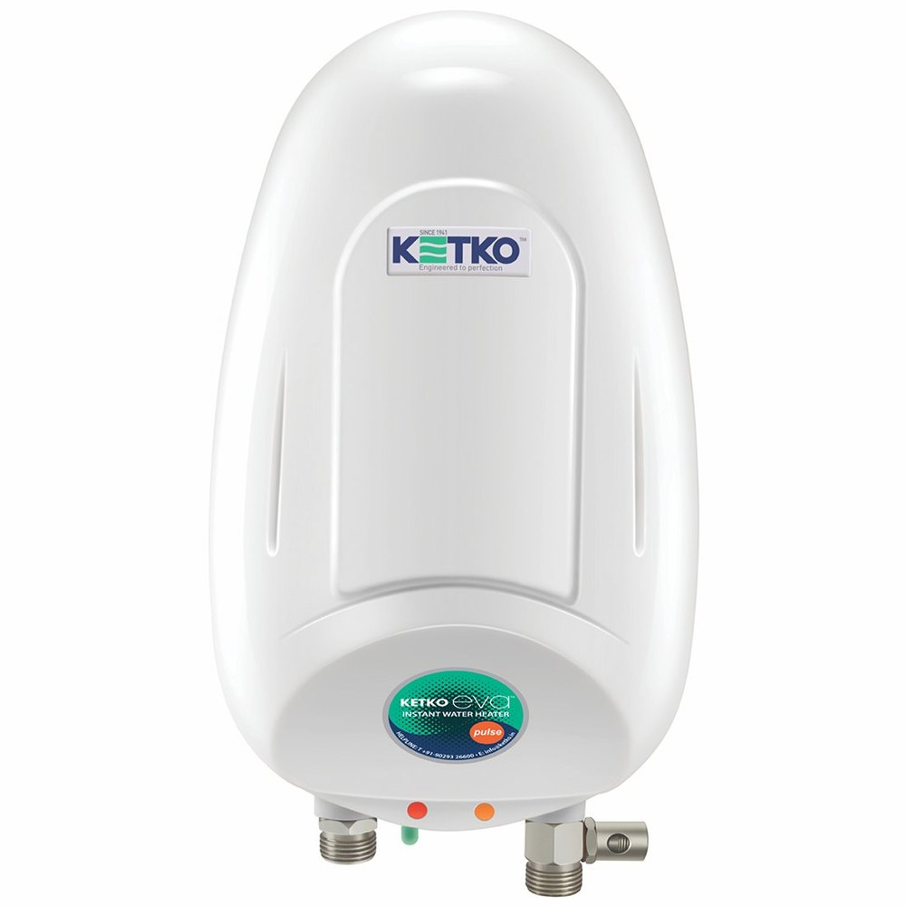Ketko EVA STD Instant Water Heater 3 Ltr 4.5 Kw, White