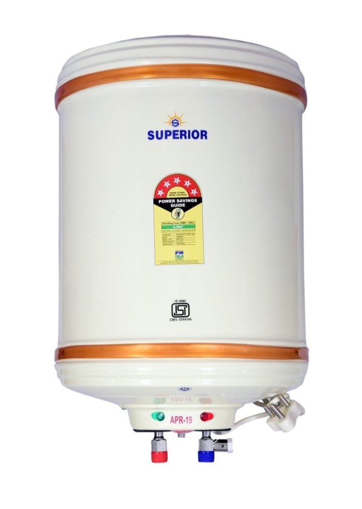 Capacity(Litre): 15L Superior Electric Water Geyser, 5 Star, White