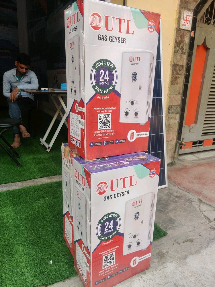 Capacity: 10 L Utl Isi Mark Gas Geyser, White